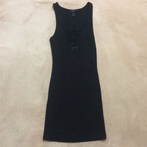 Tank Bodycon Dress with Tie-Up Front